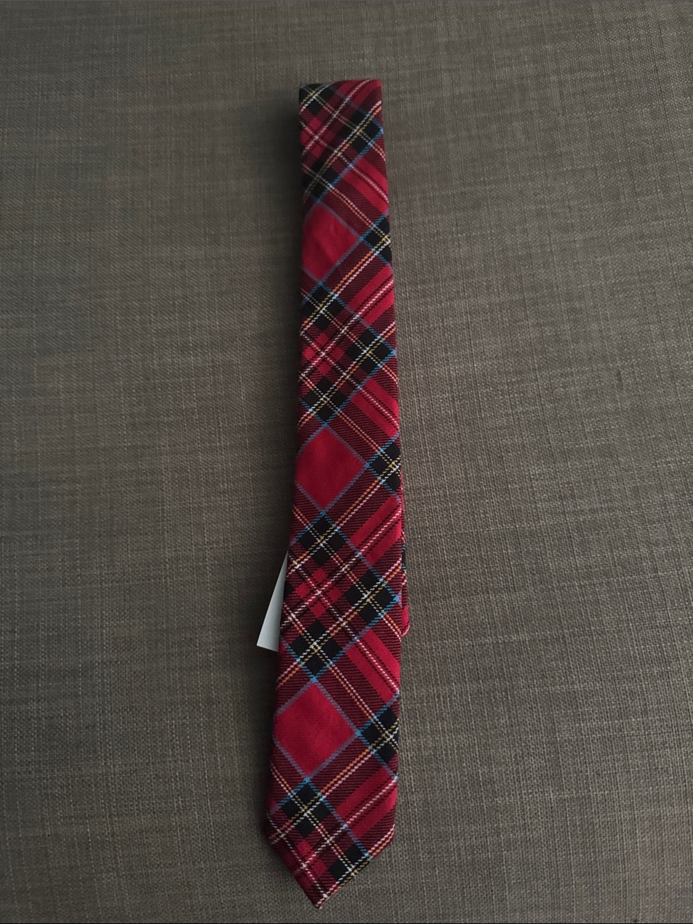 J. Crew Crewcuts Boy’s Red Plaid Tie